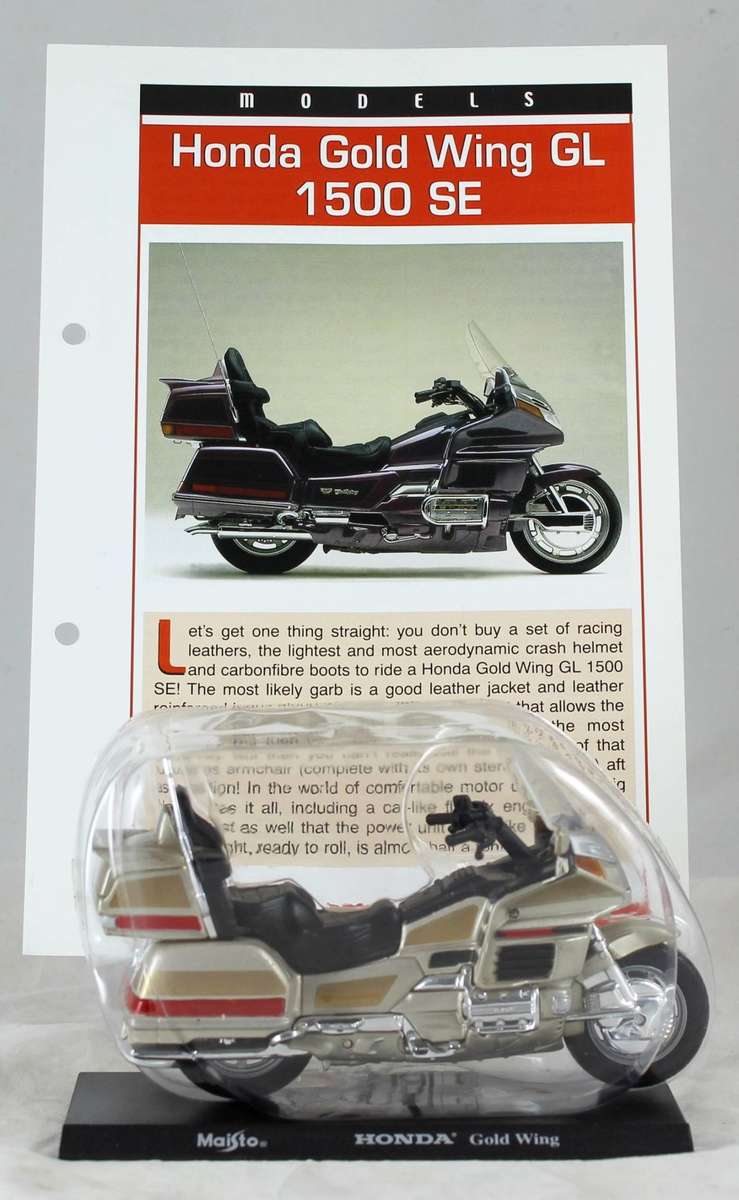 Maisto - Gold Wing GL 1500 SE - Bike + Info Sheet - Bid now!