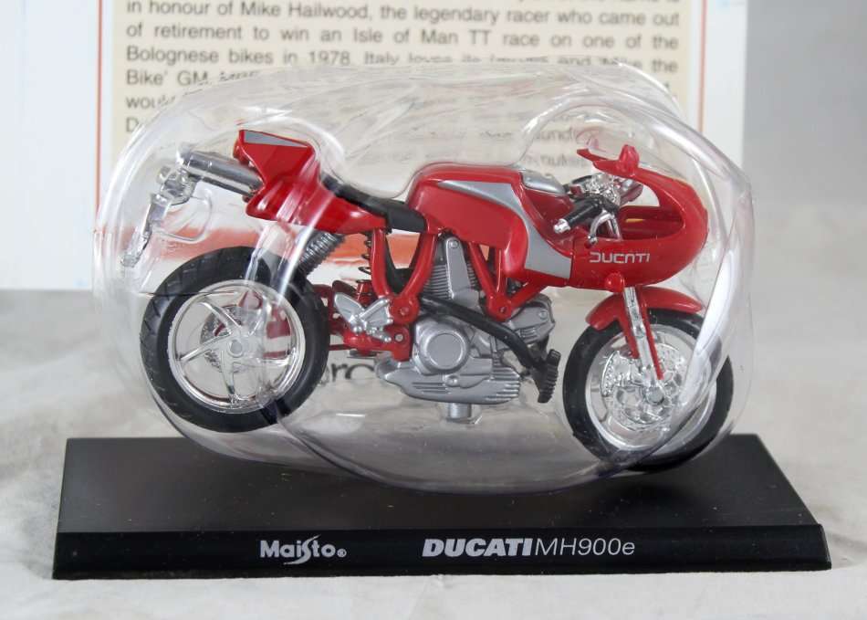Maisto - Ducati MH900 E - Bike + Info Sheet - Bid now!