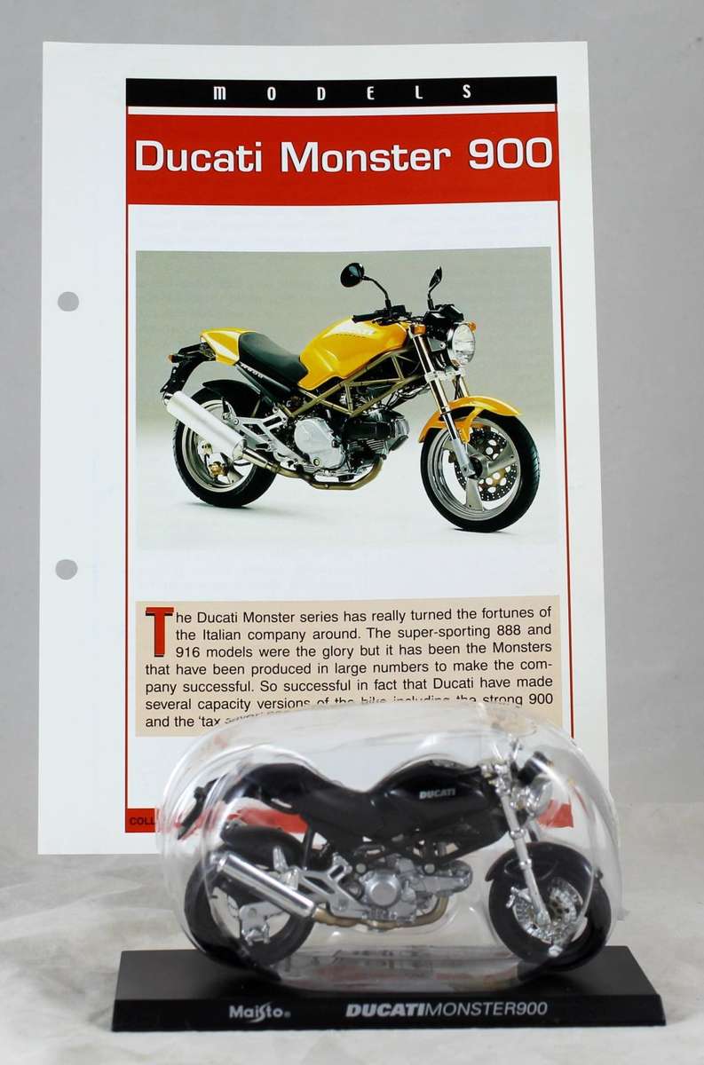 Maisto - Ducati Monster 900 - Bike + Info Sheet - Bid now!
