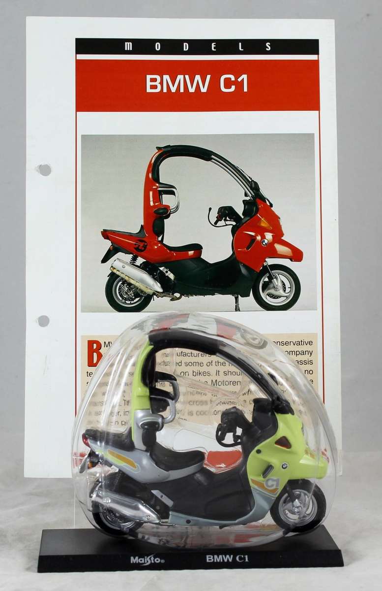 Maisto - BMW C1 - bike & info sheet