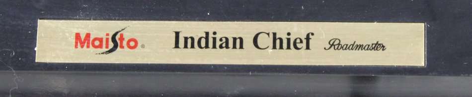 Maisto - Indian Chief - Blue - Bike Only - Bid now!