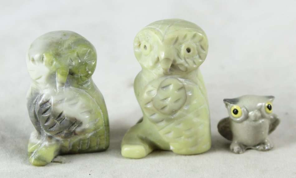 Miniature printers tray - owls - set of three