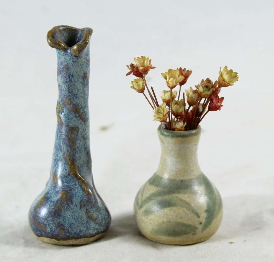 Miniature Printers Tray - Posy Vases - Pair - Gorgeous!