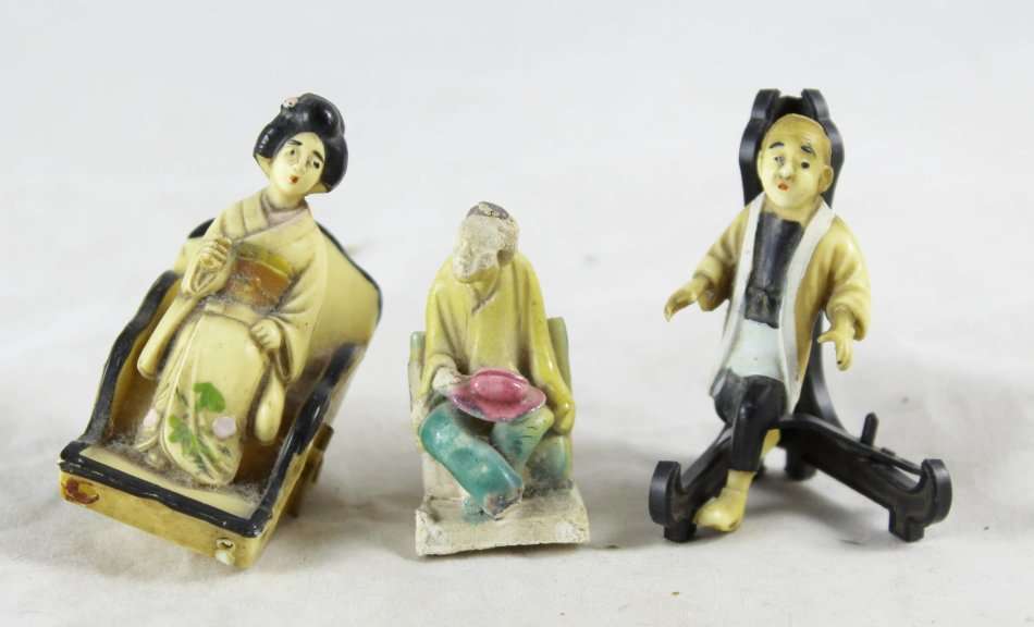 Miniature Printers Tray - Chinese Figures - Set of 3 - Gorgeous! - Bid Now!!!