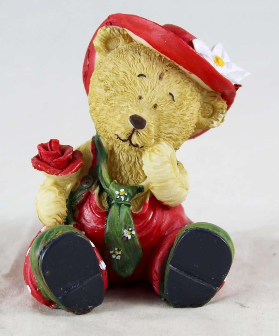 Small Seated Bear - Thinking with Rose - Gorgeous! - Bid Now!!!