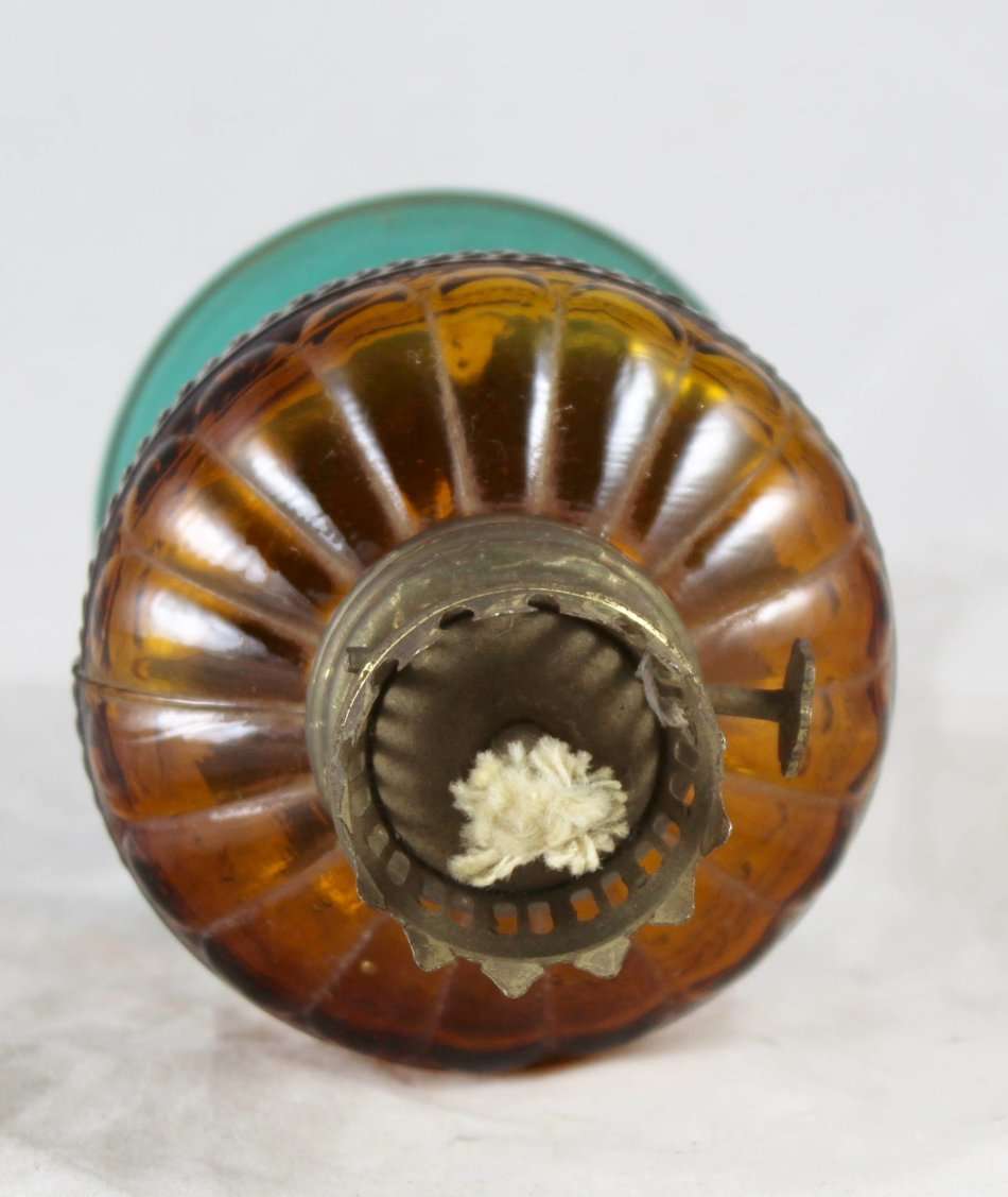 Small Ornamental Parafin Lamp - Beautiful! - Bid Now!!!