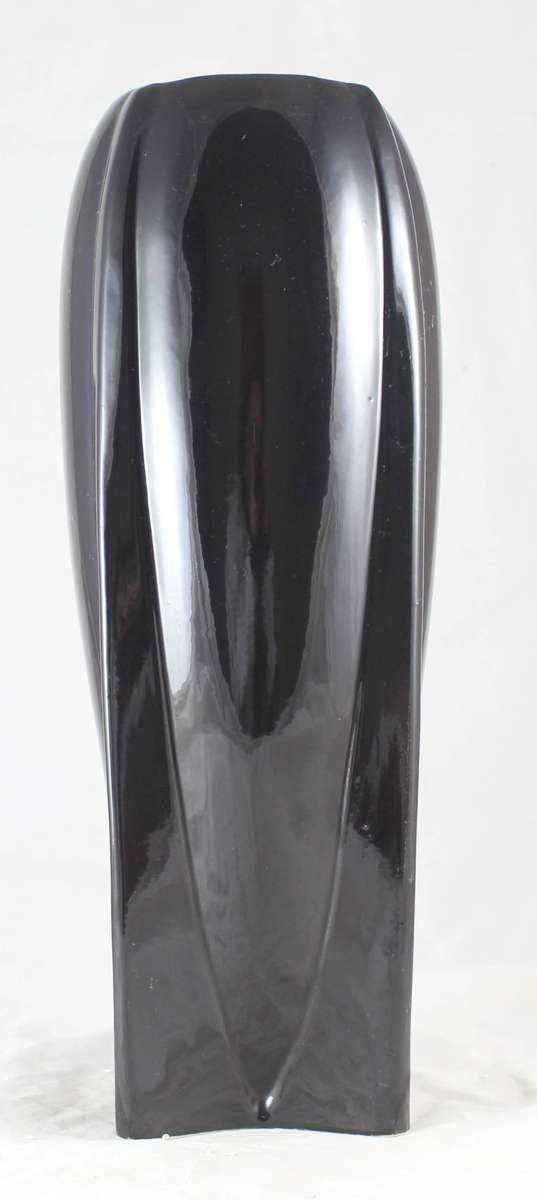 Lucia Ware - Tall Black Vase - Beautiful! - Bid Now!!!