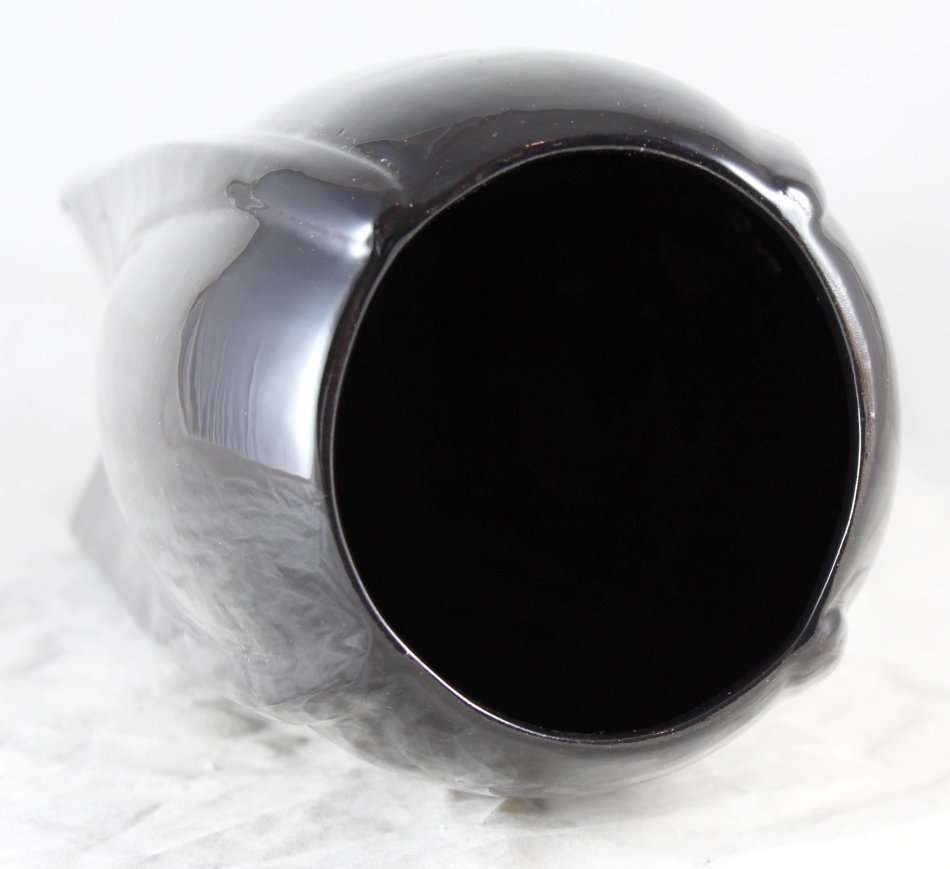 Lucia Ware - Tall Black Vase - Beautiful! - Bid Now!!!