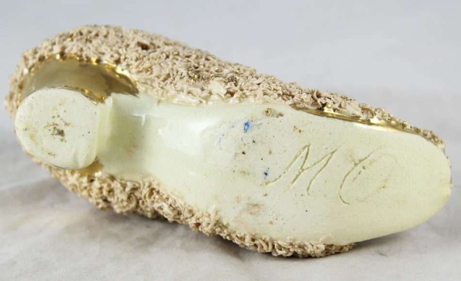 Small Shoe Covered with Flowers - Beautiful! - Bid Now!!!