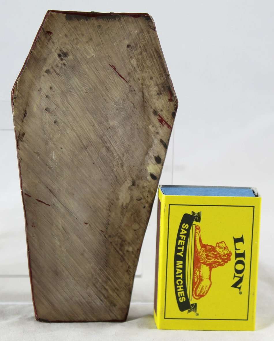 Green skeleton casket