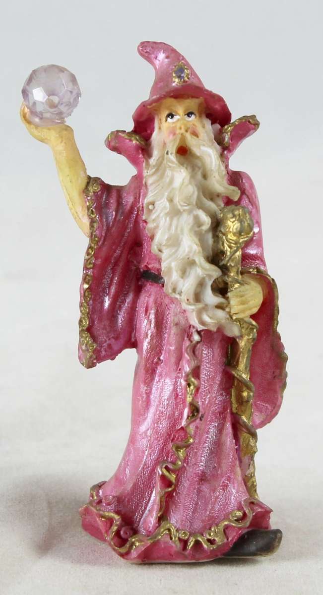 Wizard in Pink with Crystal Ball - Beautiful! - Bid Now!!!