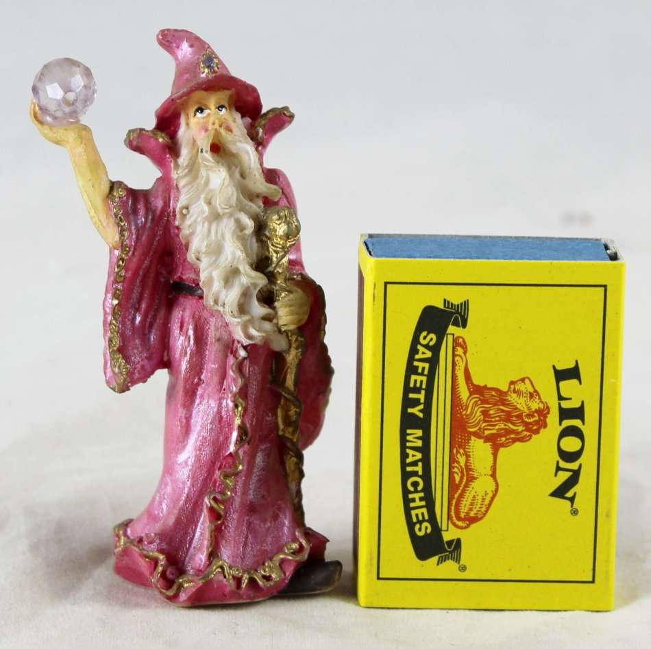 Wizard in Pink with Crystal Ball - Beautiful! - Bid Now!!!
