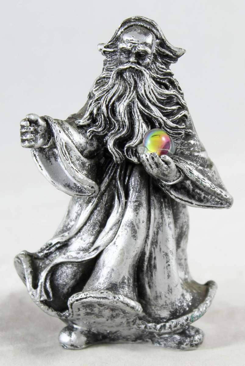 Wizard with Coloured Crystal Ball - Beautiful! - Bid Now!!!
