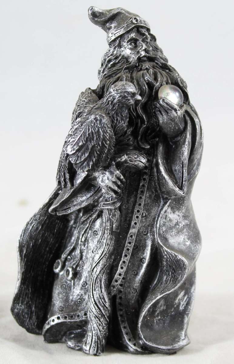 Wizard with Bird & Crystal Ball - Beautiful! - Bid Now!!!