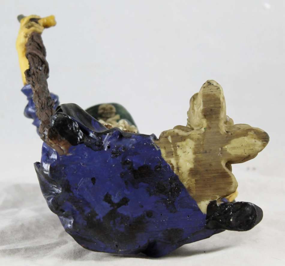 Wizard with Horse Head Staff & Crystal Ball - Beautiful! - Bid Now!!!