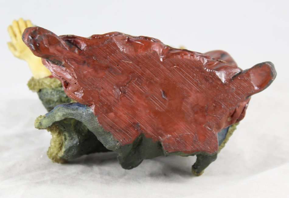 Wizard Holding Dragon Hatchling & Crystal Ball - Beautiful! - Bid Now!!!