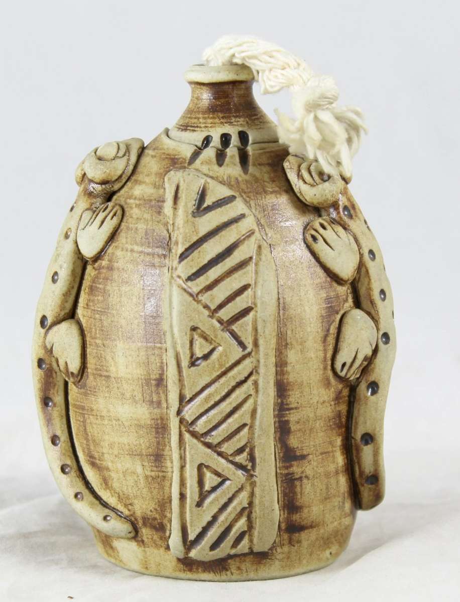 Unique Vessel with Lid