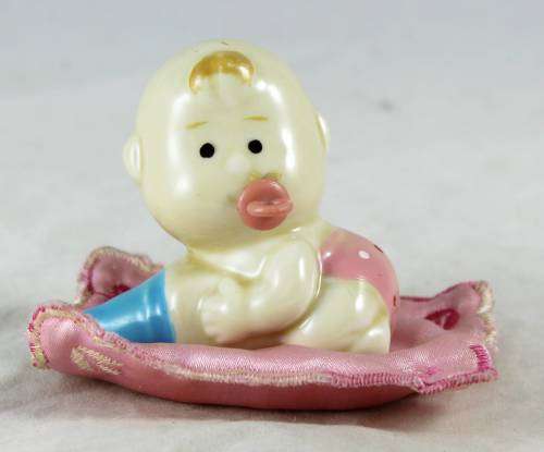 Baby in Pink on Pillow - BID NOW!!!!!!!