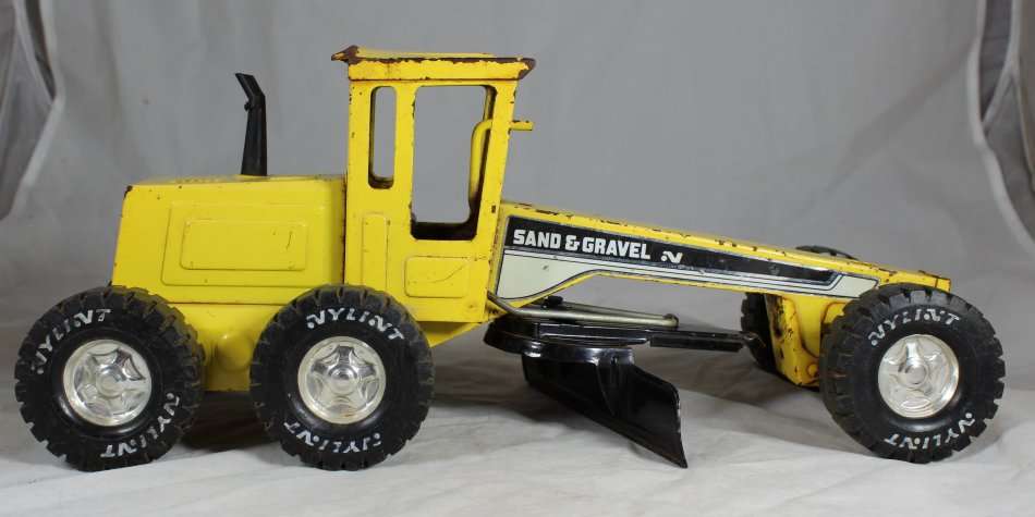 Pressed steel vintage Nylint sand and gravel grader
