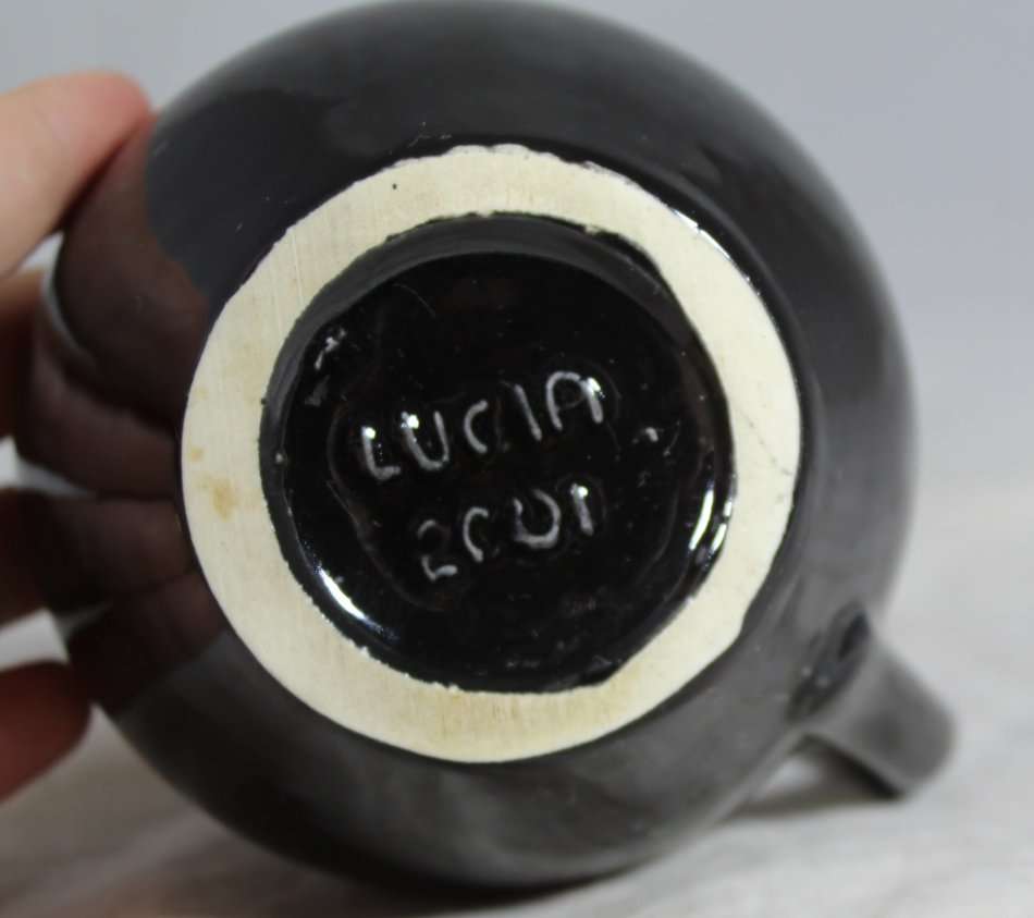 Lucia Ware - Small Black Pitcher Jug - BID NOW!!!