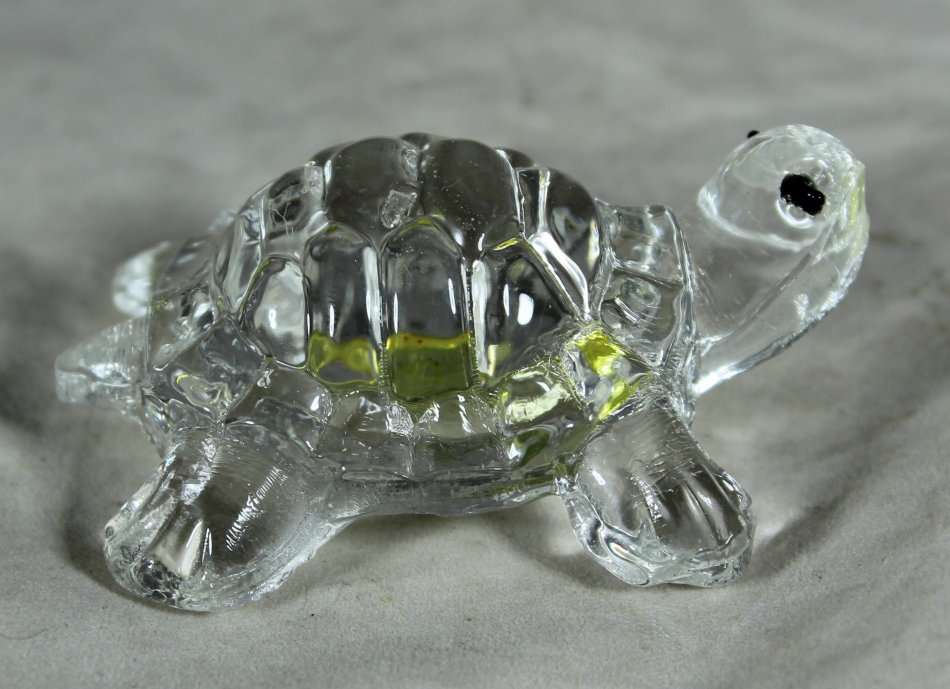 Small Glass - Tortoise - Yellow - BID NOW!!!!