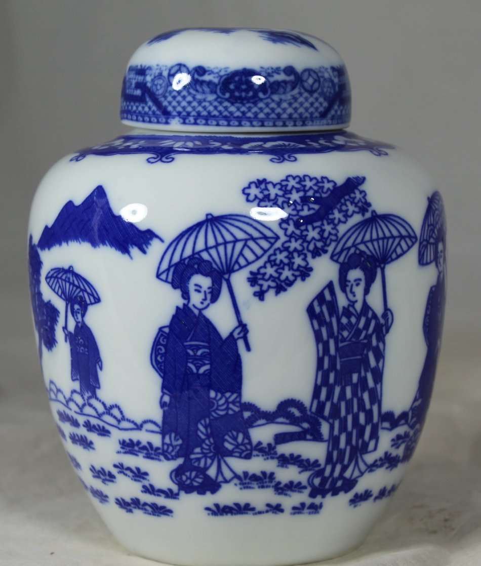 Blue & White Ginger Jar - BID NOW!!!