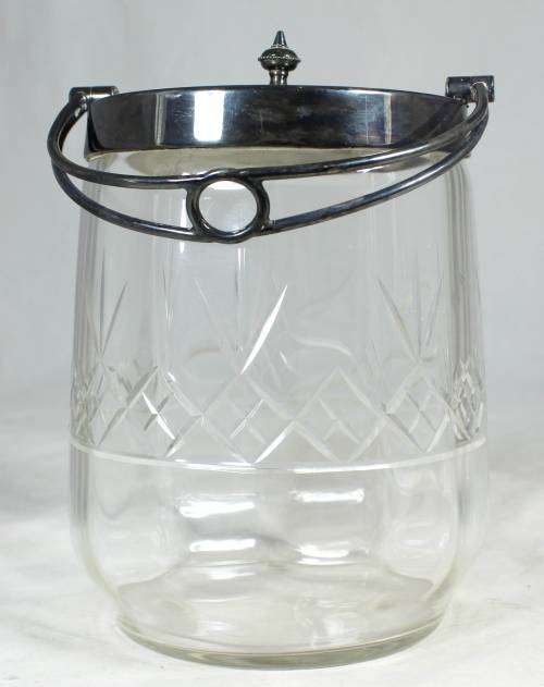 Glass Ice Bucket - Bid Now!!