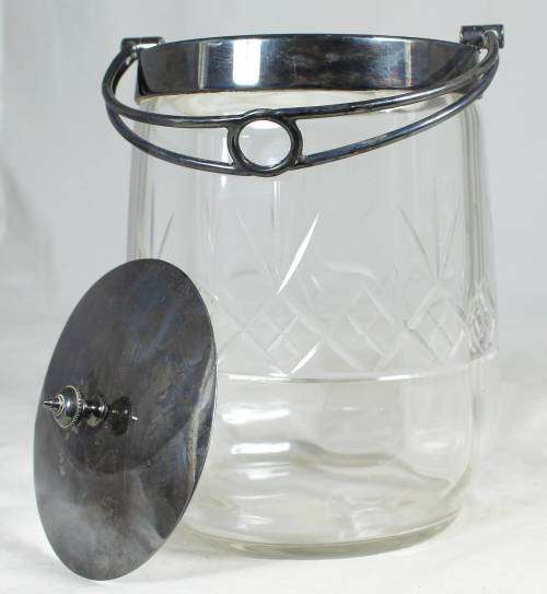 Glass Ice Bucket - Bid Now!!