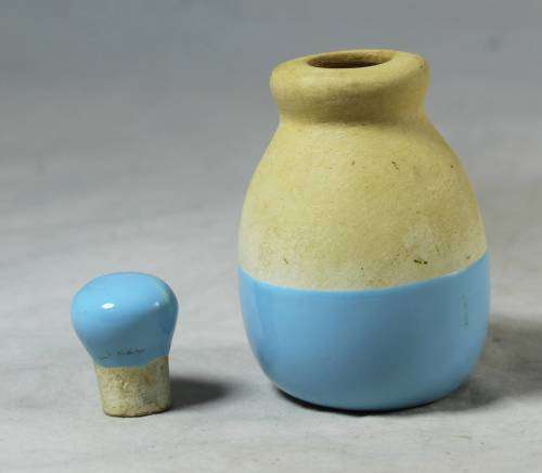 Blue Clay Container- Bid Now!!