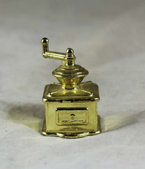 Miniature Brass Coffee Grinder - Bid Now!!