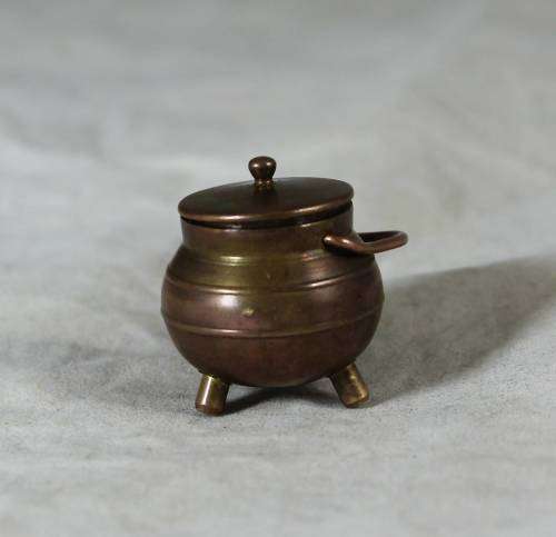 Miniature Brass 3 Legged Pot- Bid Now!!