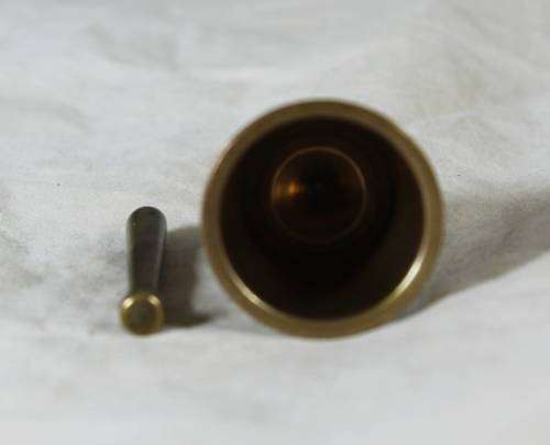 Miniature Brass Mortar and Pestle (large) -  Bid Now!!