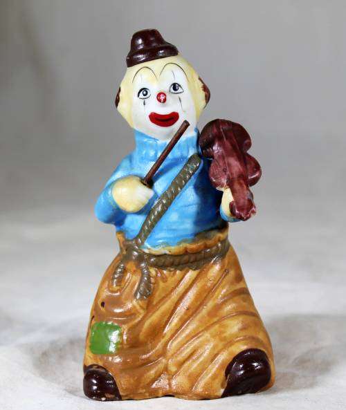 Clown Playing the Violin Bell - Bid Now!!