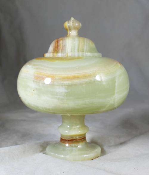 Marble Vase with Lid - Bid Now!!