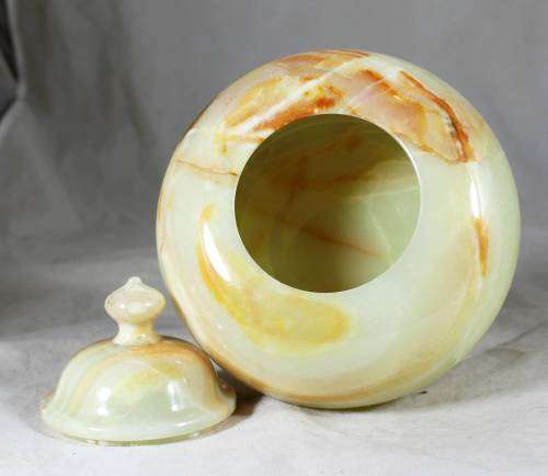 Marble Vase with Lid - Bid Now!!