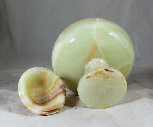 Marble Vase with Lid - Bid Now!!