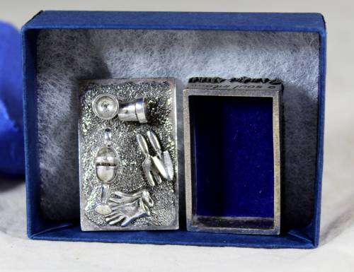 Silver Scenes - Decorative Pill Holder - Bid Now!!