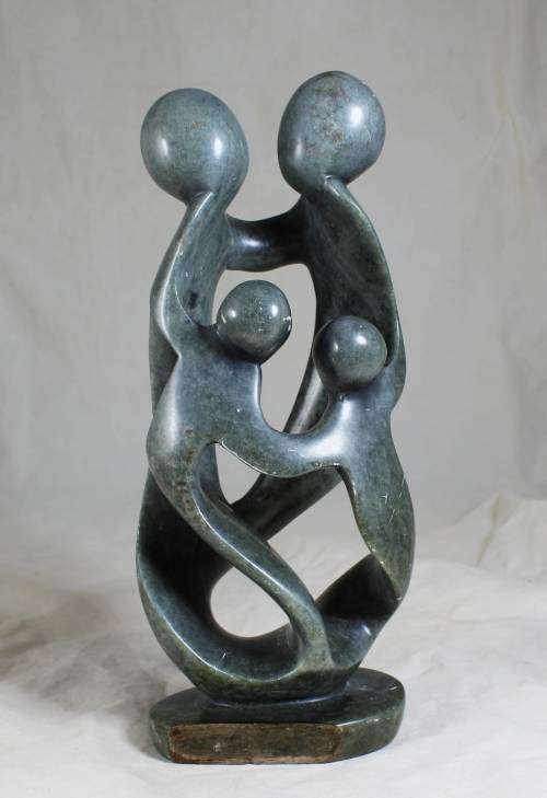 Light Grey `family`  Abstract Figure - Bid Now!!