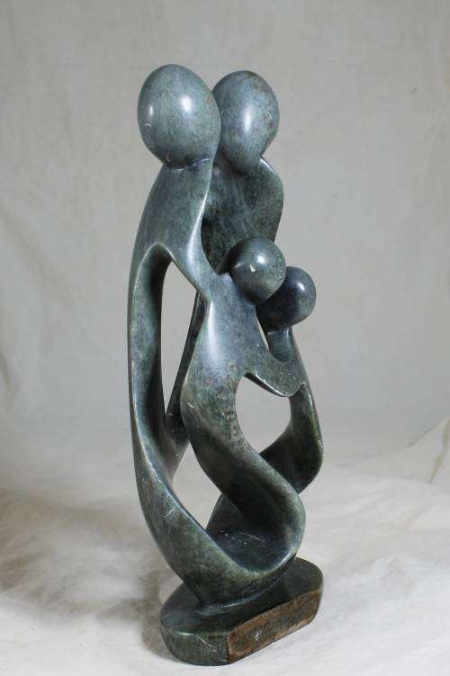 Light Grey `family`  Abstract Figure - Bid Now!!