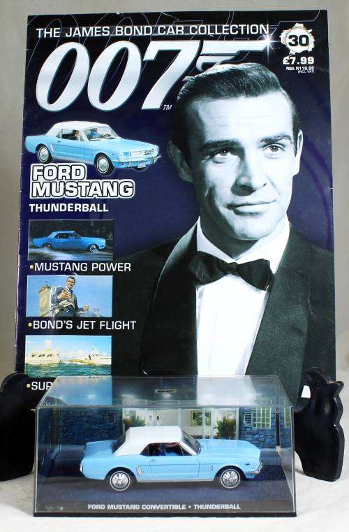 James Bond 007 with magazine - Ford Mustang  #30 - Thunderball - Bid Now!!