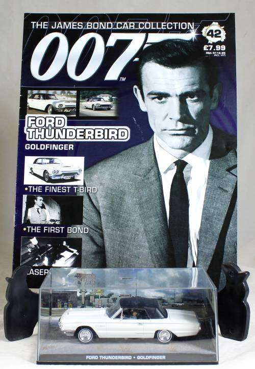 James Bond 007 with magazine - Ford Thunderbird  #42 - Goldfinger - Bid Now!!