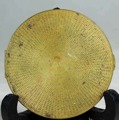 Powder Compact - Orlane Paris - Ostrich Leather - Bid Now!!