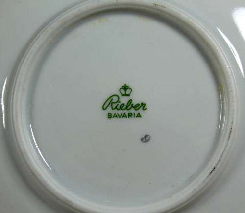 Rieber Bavaria Vintage Demitusse Saucer - Beautiful - Bid Now