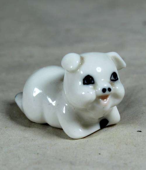 Miniature white piggy