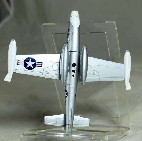 Postage Stamp Planes - Metal Die Cast on Stand - F84 Thunder Jet