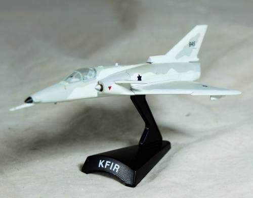 Postage Stamp Planes - Metal Die Cast on Stand - IAI KFIR C2 - Bid Now!!