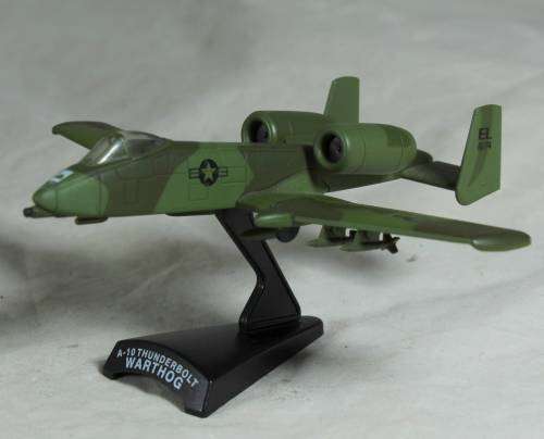 Postage Stamp Planes - Metal Die Cast on Stand -  A-10 Thunderbolt Warthog - Bid Now!!
