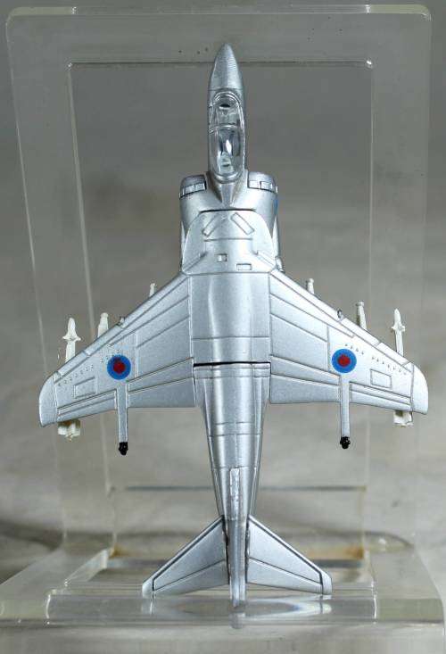 Postage Stamp Planes - Metal Die Cast on Stand -  Mc Donald Douglas AV-8B Harrer 2