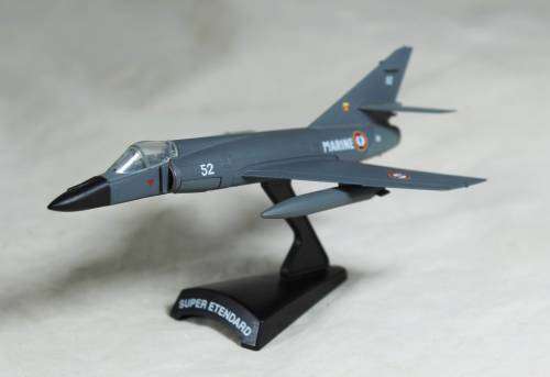 Postage Stamp Planes - Metal die cast on stand - Super Etendard
