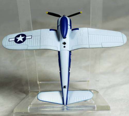 Postage Stamp Planes - Metal Die Cast on Stand -   F4U Corsair  - Bid Now!!